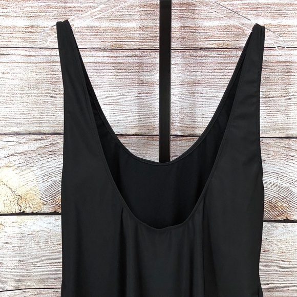 NWT Pretty Little Thing Black Basic Low Scoop One Piece Swimsuit Size 18 - Picture 10 of 11